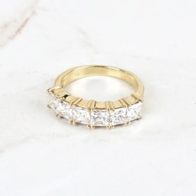 Diamond and 14K Eternity Band