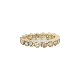 Diamond and 14K Eternity Band