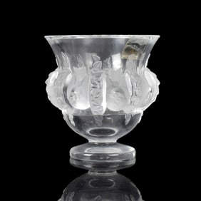 Vintage Lalique France "Dampierre" Crystal Vase