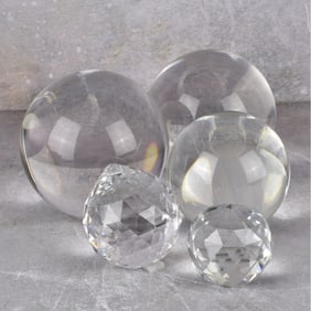 Decorative Clear Crystal Glass Spheres