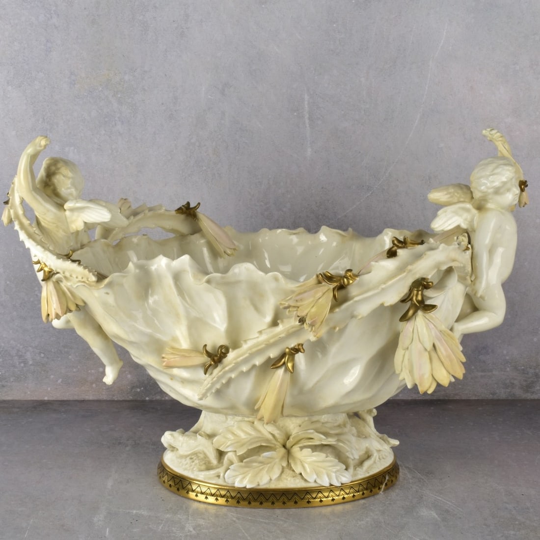 Large 19th Century Moore Brothers Bowl (1 of 5)