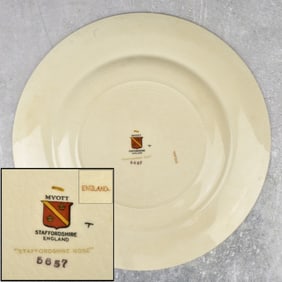 Myott/Staffordshire "Rose" Porcelain Dinner Plate