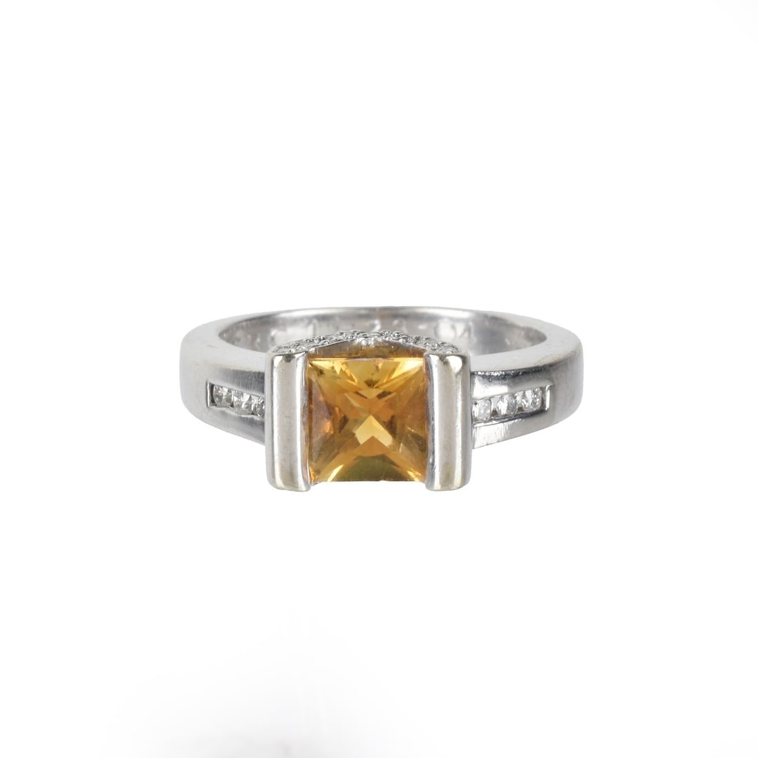 Citrine, Diamond and 14K Ring (1 of 4)