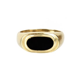 Onyx and 14K Ring