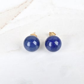 Lapis Lazuli and 14K Ear Studs