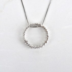 Diamond and 14K Pendant Necklace