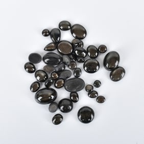 143.8ct TW Black Star Sapphires