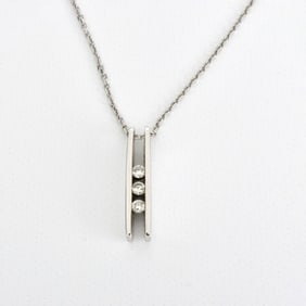 Diamond and 14K Pendant Necklace