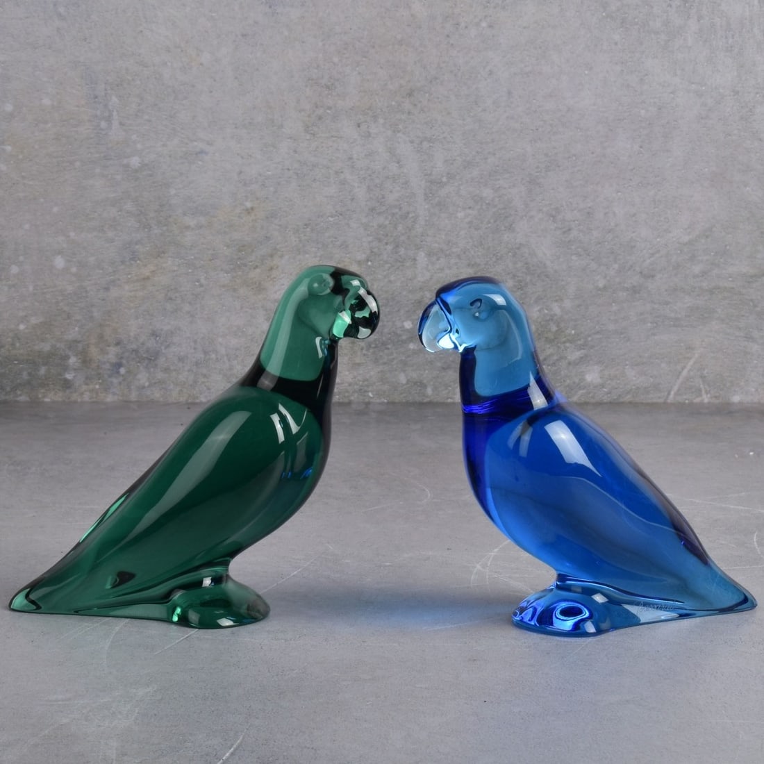 Baccarat Crystal Amber Honey Titi Bird Figurine