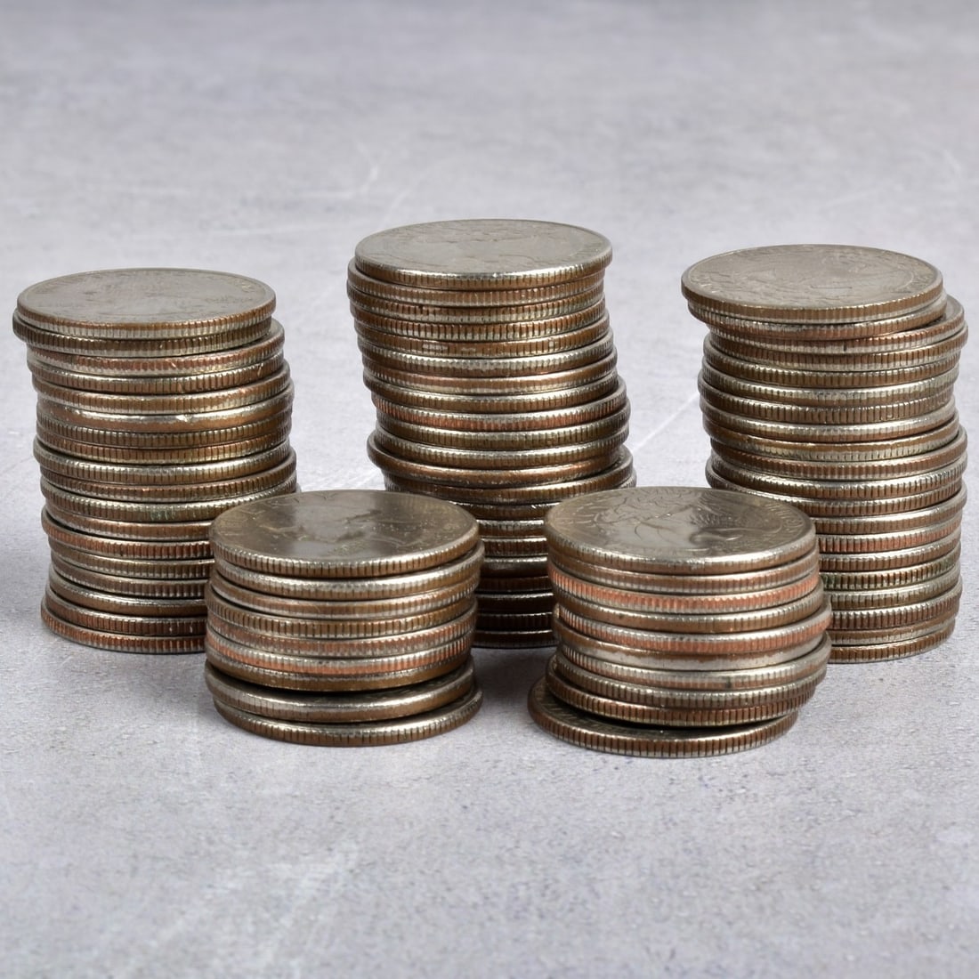 US Washington Silver-clad Quarters (1 of 6)