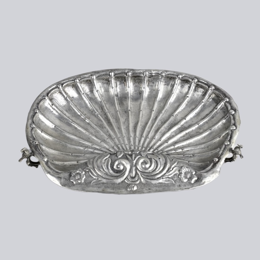 18th Cent. Silver Baptismal Dish (1 of 4)
