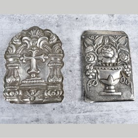 18/19th C Spanish Colonial Silver Ornaments