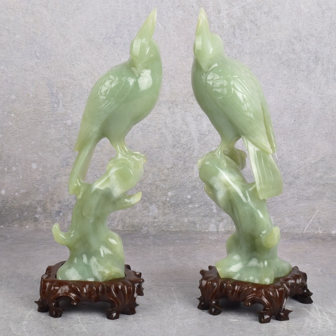 Chinese Carved Jade Serpentine Birds (1 of 7)
