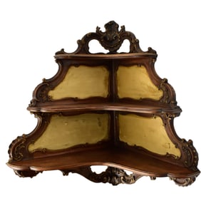 Antique English Corner Shelf
