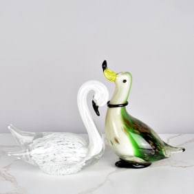 Italian Art Glass Birds