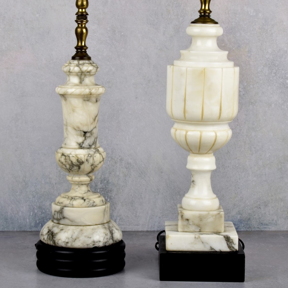 Vintage Carrera Marble Table Lamps (1 of 7)