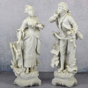 J. Laurent Continental Bisque Figures