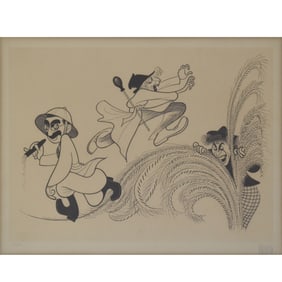 Al Hirschfeld, "Marx Brothers" Etching