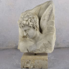 Antique Marble Sculpture of Eros