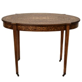 Marquetry Inlaid Table