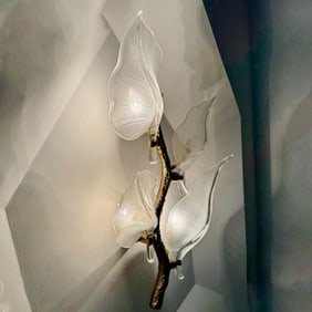 Vintage Murano Style Glass Sconce