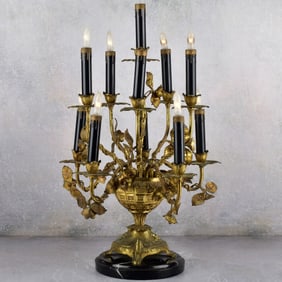 Vintage Gilt Bronze Candelabra