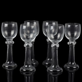 Antique Josephinenhutte Hand Blown Glasses