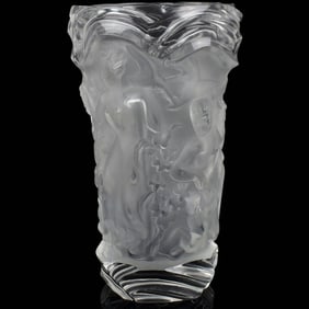 Vintage Crystal Grape Harvest Vase