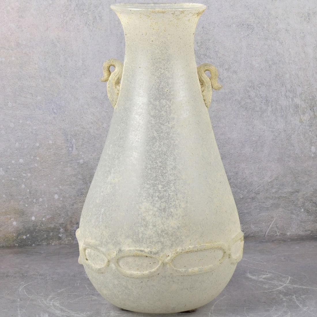Possible Seguso Murano Scavo Glass Vase (1 of 7)