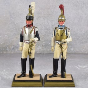 French Military Figures in Full Regalia