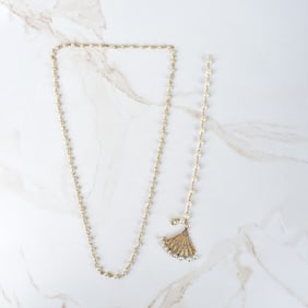 Pearl and 14K Necklace and Bracelet