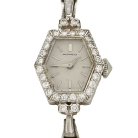 Movado Diamond and 14K Watch