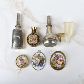 Perfume Bottles and Pins