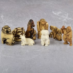 Antique Japanese Carved Figures