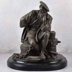 Bronze Figure of Christopher Columbus Sculpture