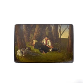 19C Russian HP Lacquer Box