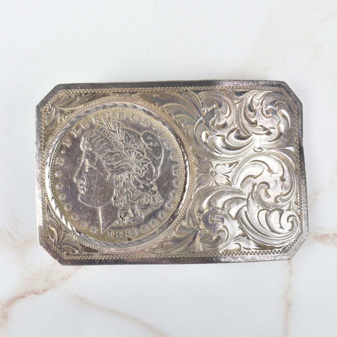 Russian Silver Belt Buckle