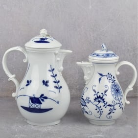 German Meissen Porcelain Coffee Pots