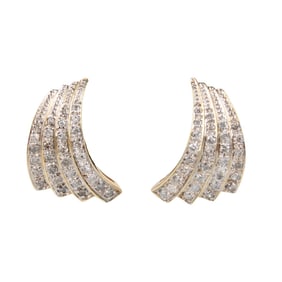 Diamond and 14K Earrings