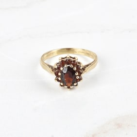 Garnet and 14K Ring