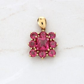Topaz and 14K Pendant