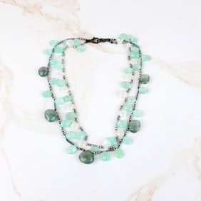 Quartz and Hematite Necklace