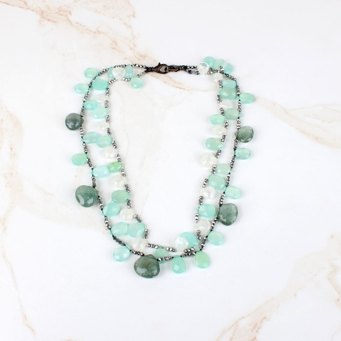 Quartz and Hematite Necklace (1 of 3)