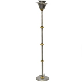 Style of Sciolar for Lightolier Glass-Metal Lamp