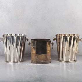 St. James Brazil Silver Plated Champagne Buckets