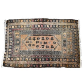 Semi-antique Shirvan Flat Wove Wool Rug
