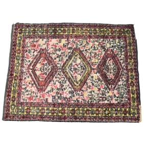 Semi-antique Soumak Wove Wool Rug