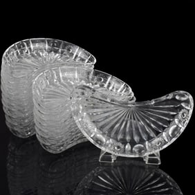 Crescent Shape Glass Side Dishes
