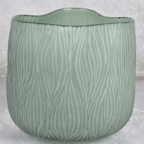 Modern Hand Blown Art Glass Vase