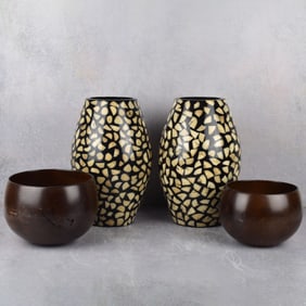 Brazilian Hand Turned Wood Bowls and Vases